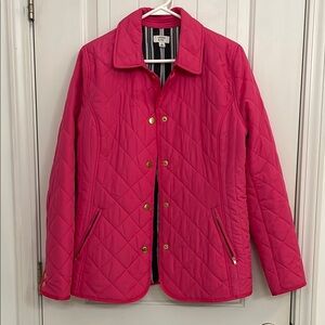 🍀Crown and Ivy Quilted Women's dark pink lined Jacket
Size medium